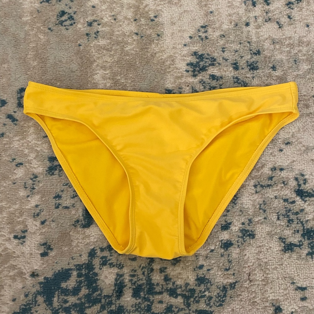 Yellow full coverage bikini bottom